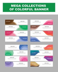 Mega Collection of Colorful Banner. Abstract Creative and Modern Banner Background Design Template