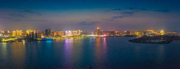 Fototapeta premium City View in Zhanjiang Bay, Guangdong Province