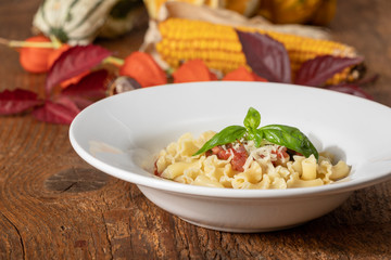 pasta with tomato sauce