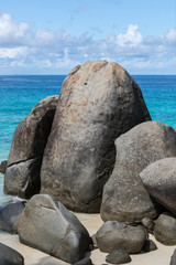 Fels-Stilleben Seychellen