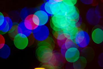 Red Blue and Green Bokeh