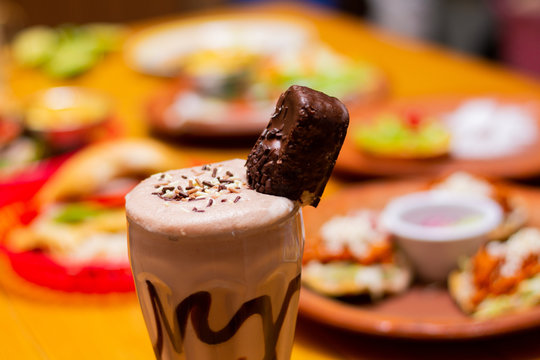 Malteada de chocolate