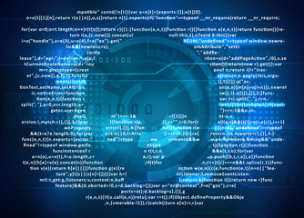 computer virus attack on computer screen