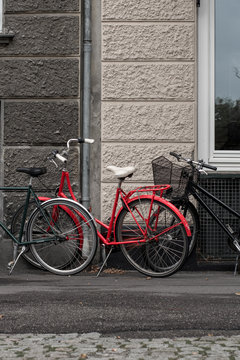 picture of red bycicle