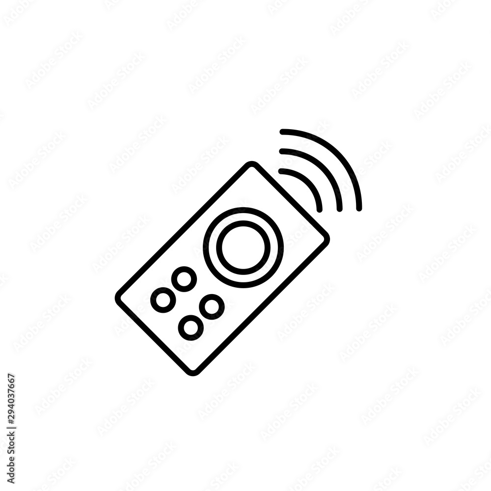 Aufkleber remote control isolated minimal icon. game line vector icon for websites and mobile minimalistic fla