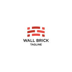 Wall Brick Logo Icon Design Template Vector