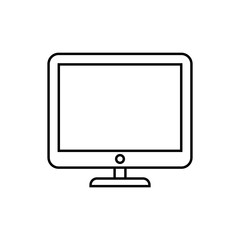 monitor line vector icon. Modern, simple flat vector illustration for web site or mobile app