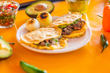 Fototapeta na wymiar Tacos de asada