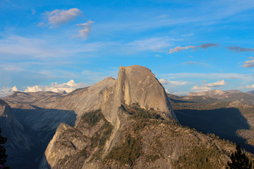 Beautiful view of Half Dome from Glacier Point, Yosemite National Park, California, USA