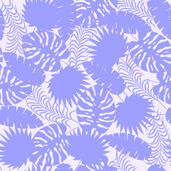 seamless pattern of tropical leaves. vector illustration eps10.