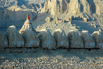 Tholing buddhist monastery. Satlej river valley, Zanda town, Tibet, China, Asia.