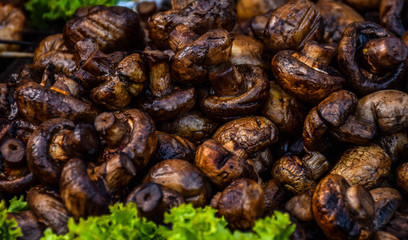  grilled mushrooms champignons