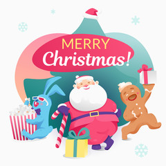 New Year Card  Square Template