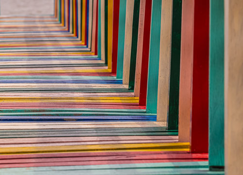 Rainbow Bridge at Kalong Village, Samut Sakhon, Thailand