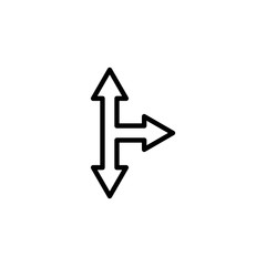 arrow icon vector trendy flat design