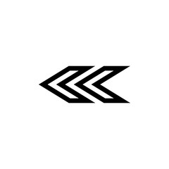 arrow icon vector trendy flat design