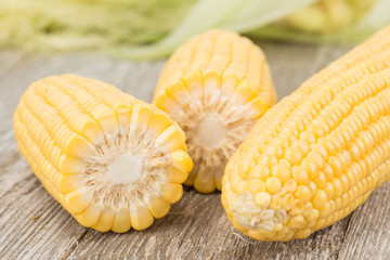 Grains of ripe corn