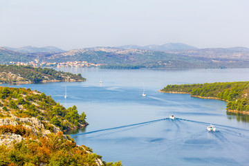 Fototapeta premium River Krka near the town of Skradin, Croatia