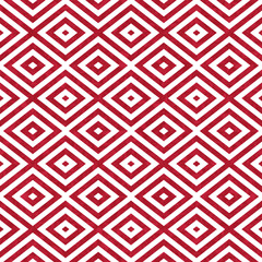 Red concentric diamonds abstract geometric seamless textured pattern background