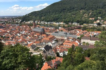 Fototapeta na wymiar Heidelberg, Europa, Germany, city view, roofs