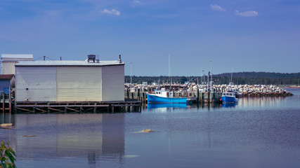 Fototapeta premium Fish Processing Plant in rural Nova Scotia