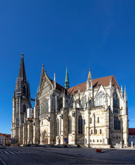 Fototapeta na wymiar Regensburg Cathedral St. Peter, Germany