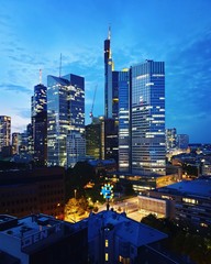 Obraz premium hong kong city skyline at night