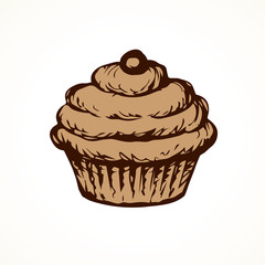 Cake. Vector drawing
