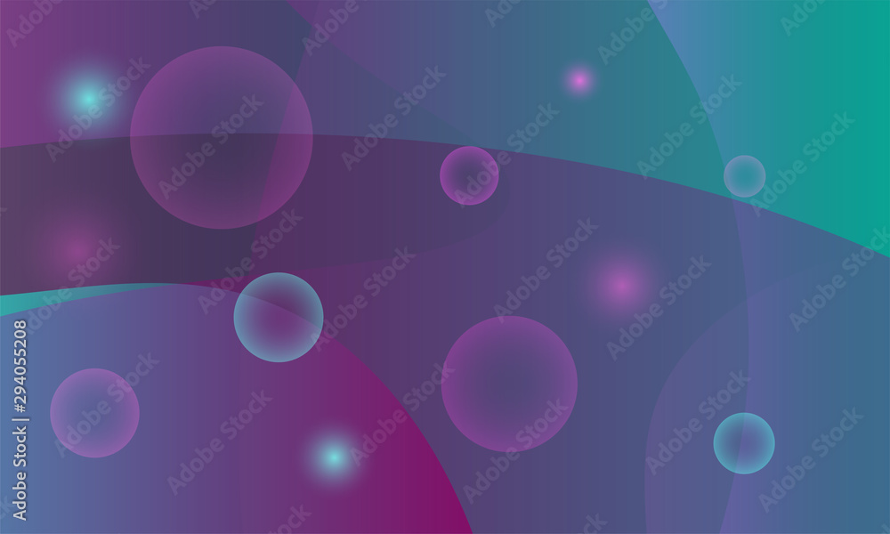 Aufkleber Neon in abstract style on dark background. Illuminated design. Neon background. Digital glowing effect. Vector geometric pattern. Trendy vector collection. Colorful backdrop.