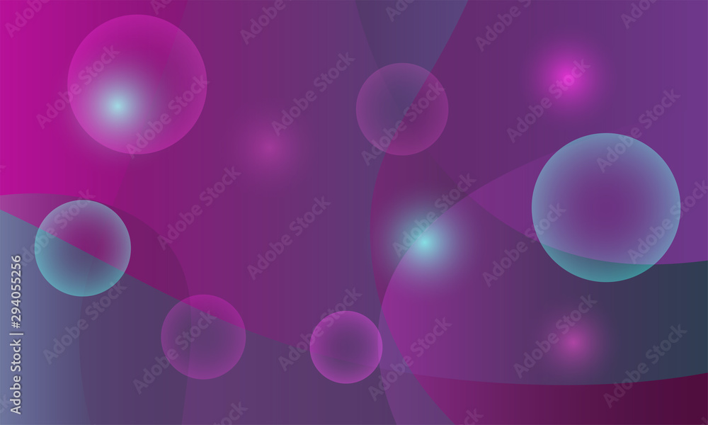 Aufkleber Neon in abstract style on dark background. Illuminated design. Neon background. Digital glowing effect. Vector geometric pattern. Trendy vector collection. Colorful backdrop.