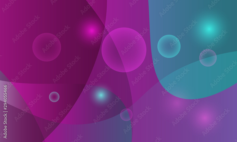 Aufkleber Neon in abstract style on dark background. Illuminated design. Neon background. Digital glowing effect. Vector geometric pattern. Trendy vector collection. Colorful backdrop.
