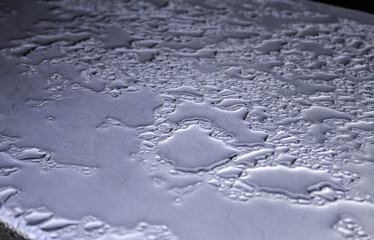 Metal water drops
