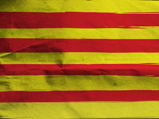 Grunge Catalonia flag