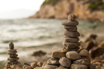 Stones by the sea nature