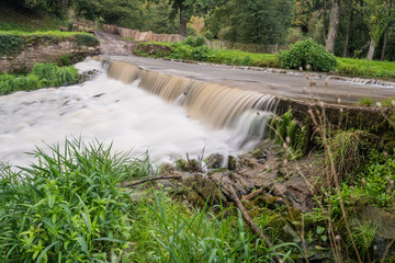 landscape waterfall in Wyre forest UK