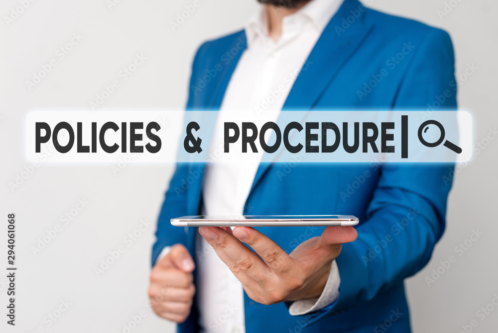 Poster text sign showing policies and procedure. business photo showcasing list of rules defines customer a