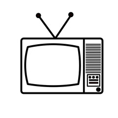 Vintage television icon vector illustration 