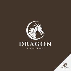 Dragon head logo - stylish design idea