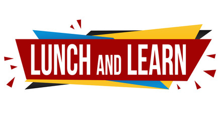 Lunch and learn banner design - obrazy, fototapety, plakaty