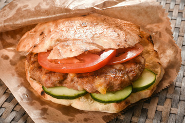 hamburger street food