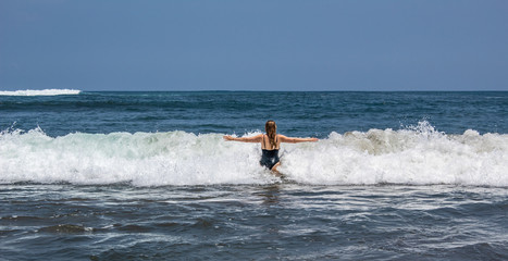 Woman in Waves