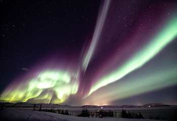 Fototapeta na wymiar northern lights aurora boreal