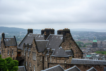 Fototapeta na wymiar vista panoramica de edimburgo escocia
