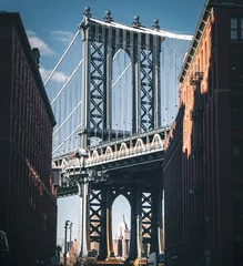 Photo sur Plexiglas Brooklyn Bridge pont de manhattan depuis brooklyn
