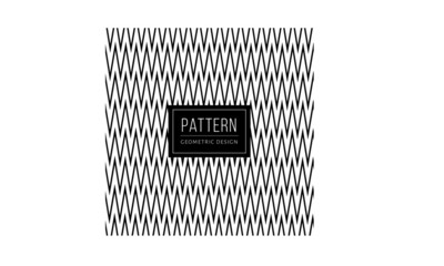 geometric black zigzag pattern vector