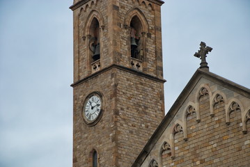 Barcelona, Spain - 14.08.2019: buildings monuments of architecture of Barcelona