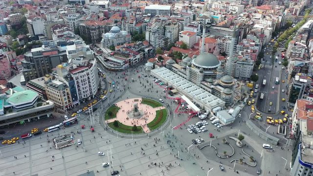 Taksim Square Aerial Video