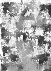 Watercolor black and white abstract background/texture