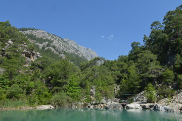 view of the canyon Goynuk in Taurus Mountains. Turkey