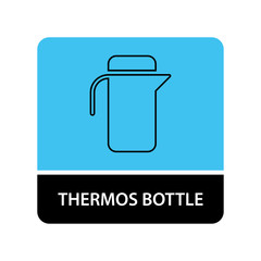 Thermos bottle icon for web and mobile
